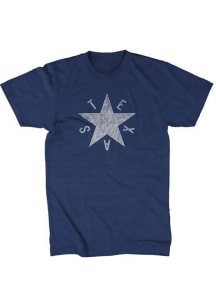 Tumbleweed Texas Navy Blue DeZavala Star Flag Short Sleeve T Shirt