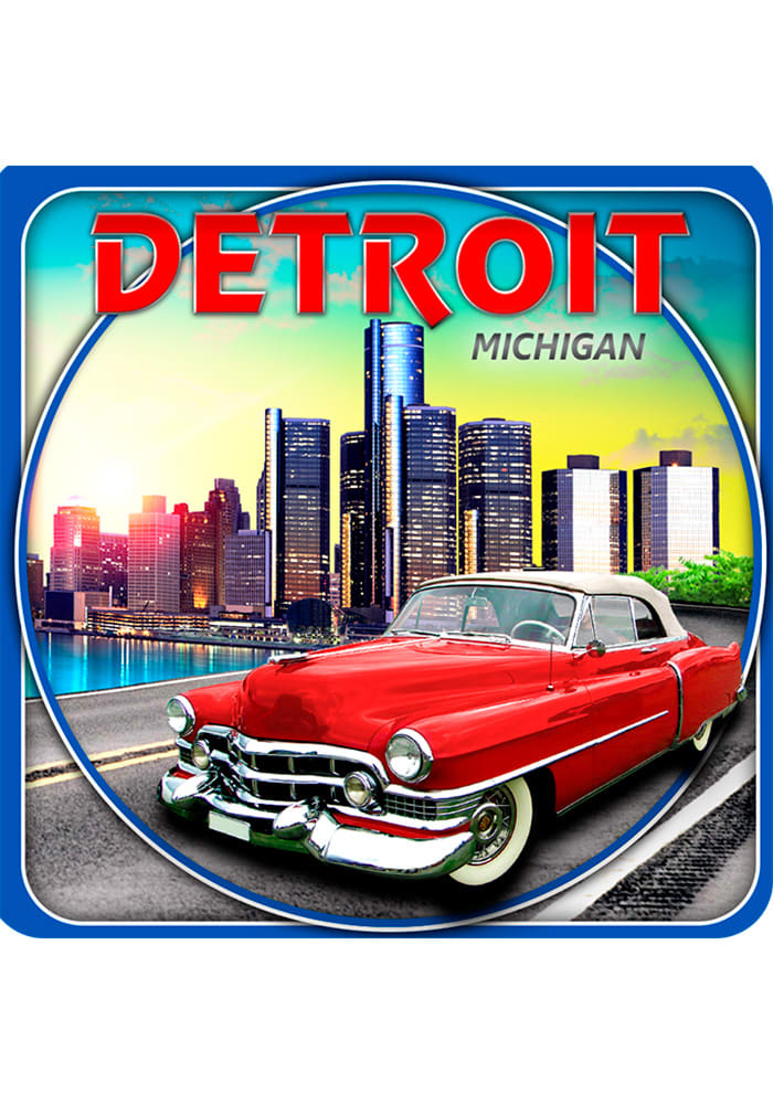 Detroit Coaster Magnet