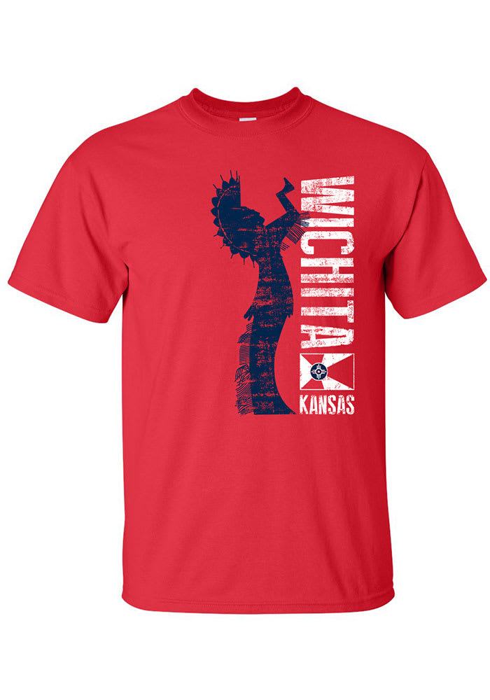 Wichita Red Keeper of the Plains Short Sleeve T Shirt