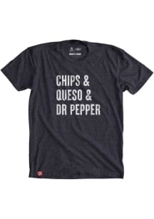 Texas Navy Blue Chips, Queso, Dr. Pepper Short Sleeve Fashion T Shirt