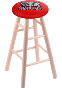 Alabama Crimson Tide Elephant  Round Cushion Maple Pub Stool - Brown