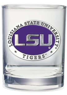 LSU Tigers Pewter Rocks Rock Glass - Purple