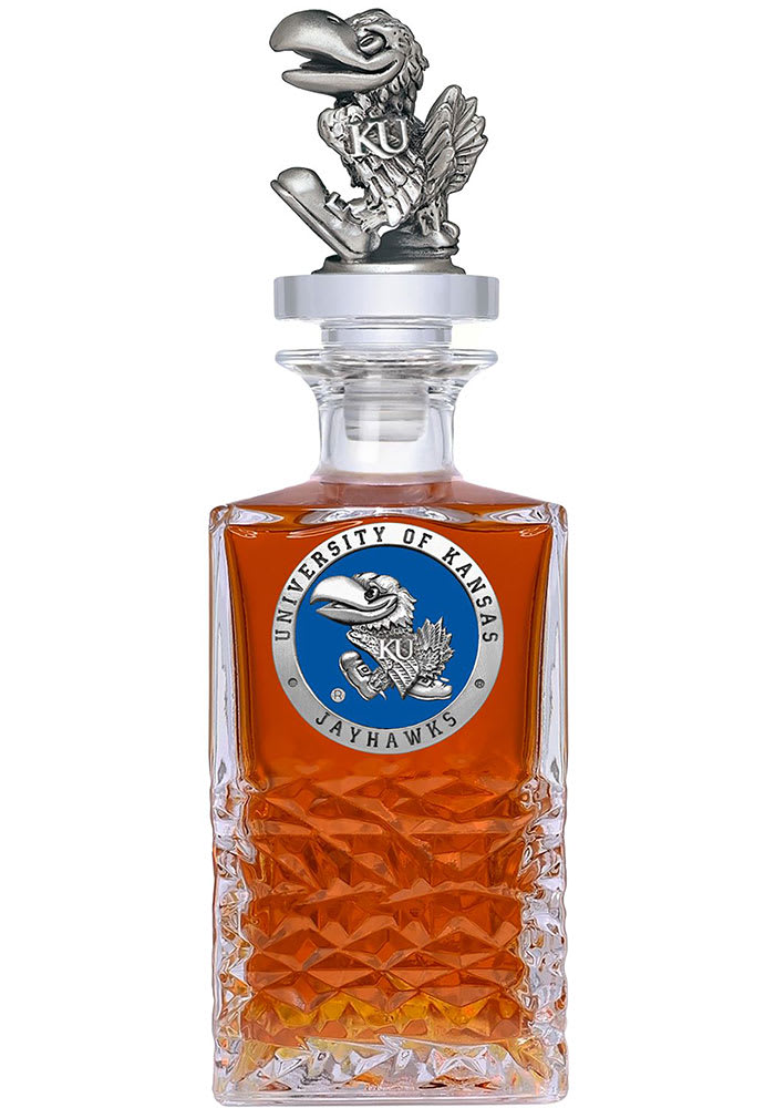 Kansas Jayhawks BLUE 25oz 3D Heritage Decanter - 92950518