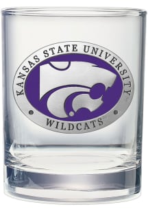 Purple K-State Wildcats 14oz Dbl Old Fashion Rock Glass