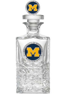 Navy Blue Michigan Wolverines 25oz 3D Heritage Decanter