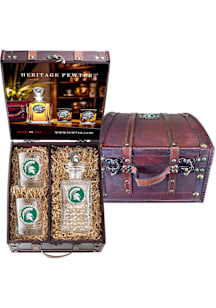 Michigan State Spartans 3D Heritage Chest Set Decanter Set