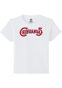 Summit Sportswear El Paso Chihuahuas Youth White Alt Logo Wordmark Short Sleeve T-Shirt