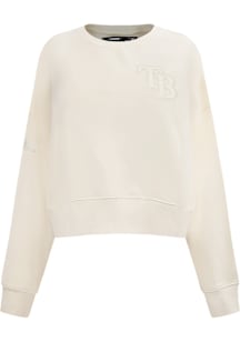 Pro Standard Tampa Bay Rays Womens White Neutral Crew Sweatshirt