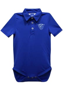 Vive La Fete Georgia State Panthers Baby Blue Team Short Sleeve One Piece Polo