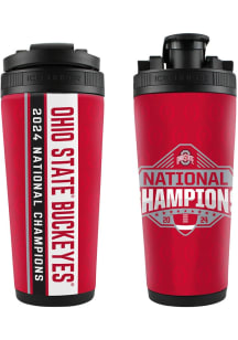 Red Ohio State Buckeyes 2024 Football National Champions Flip Top Stainless Steel Bottle