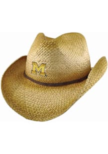 LogoFit Michigan Wolverines Natural Wrangler Mens Bucket Hat