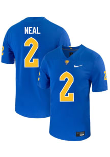 Isaiah Neal Nike Mens Blue Pitt Panthers NIL Name And Number Football Jersey