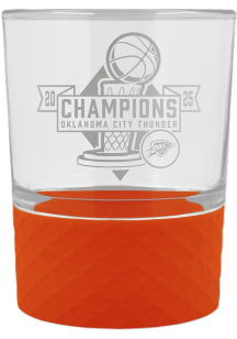 Oklahoma City Thunder 2025 NBA Finals Champions 14oz Commissioner Rock Glass - Orange