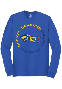 Mens Drexel Dragons Blue Summit Sportswear Circle Tee