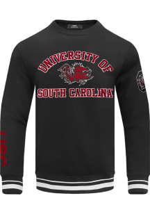 Pro Standard South Carolina Gamecocks Mens Black Stacked Logo Long Sleeve Fashion Sweatshirt