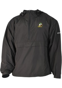 Mens Oregon Ducks Black Columbia Heat Seal Prodigy Qtr Zip Pullover