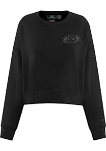 Pro Standard Carolina Hurricanes Womens Black Neutral Crew Sweatshirt