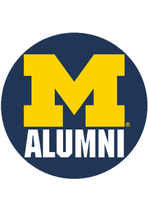 Navy Blue Michigan Wolverines 3&quot; Alumni Button