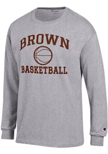 Champion Brown Bears Grey Basketball Jersey Long Sleeve T Shirt