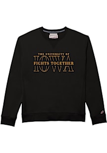 Iowa Hawkeyes Mens Black Wave Long Sleeve Fashion Sweatshirt