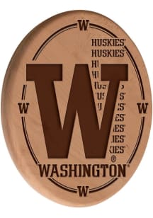 Brown Washington Huskies Laser Engraved Sign
