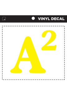 Ann Arbor A Squared Stickers - Yellow