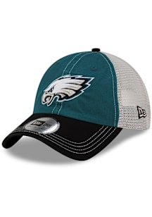 New Era Philadelphia Eagles Casual Classic Trucker Adjustable Hat - Midnight Green
