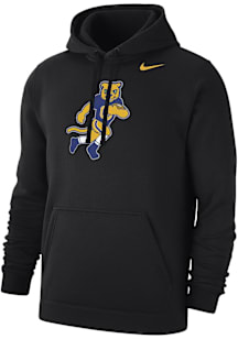 Mens Pitt Panthers Black Nike Football Roc Club Fleece Hooded Sweatshirt