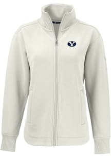 Cutter and Buck BYU Cougars Womens White Roam Light Weight Jacket