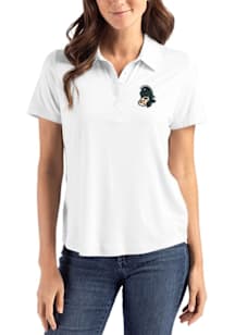 Cutter and Buck Michigan State Spartans Womens White Vault Coastline Eco Short Sleeve Polo Shirt
