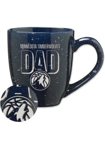 Minnesota Timberwolves Dad 16oz Speckle Ceramic Mug - Navy Blue