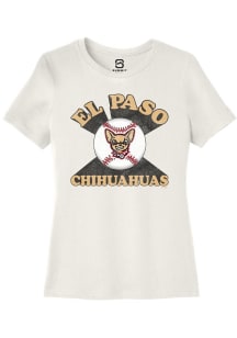 Summit Sportswear El Paso Chihuahuas Womens White Soft Arch Short Sleeve T-Shirt