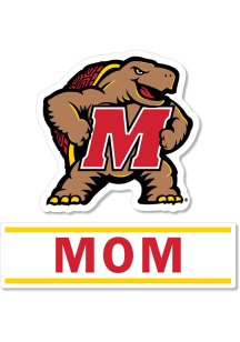 Red Maryland Terrapins 3 Inch Mom Decal