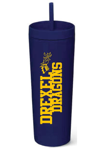 Blue Drexel Dragons Team Logo Straw Tumbler