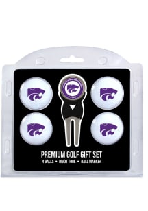 White K-State Wildcats Divot Tool 4 Pack Golf Gift Set
