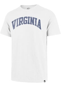 47 Virginia Cavaliers White Distressed Arch Name Short Sleeve Fashion T Shirt