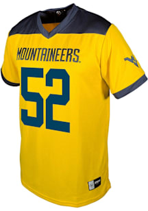Corey McIntyre Jr  Genuine Collective West Virginia Mountaineers Gold Football NIL Football Jersey