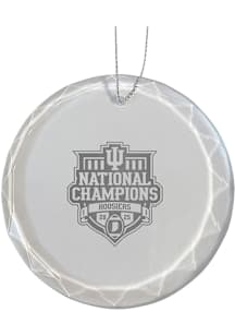 Indiana Hoosiers 2025 College Football Champions Etched Ornament