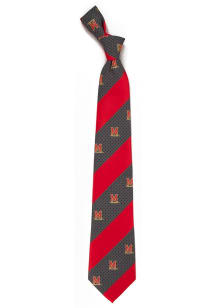 Geo Stripe Maryland Terrapins Mens Tie - Black