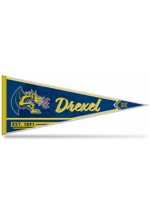 Navy Blue Drexel Dragons Line Est. 12x30 Pennant