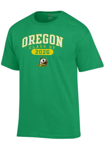 Oregon Ducks Green Champion Class of 2026 Jersey Short Sleeve T Shirt