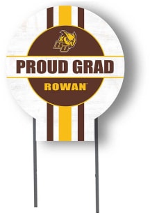 Rowan University KH Sports Fan Grad graduation graphic Yard Sign - White