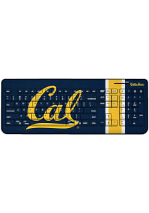 Cal Golden Bears Stripe Wireless USB Keyboard Computer Accessory