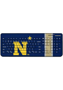 Navy Midshipmen Stripe Wireless USB Keyboard Computer Accessory
