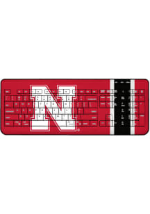 Nebraska Cornhuskers Logo Wireless USB Keyboard Computer Accessory