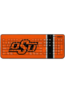Oklahoma State Cowboys Stripe Wireless USB Keyboard Computer Accessory