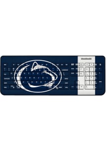 Penn State Nittany Lions Stripe Wireless USB Keyboard Computer Accessory