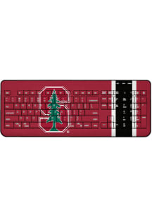 Stanford Cardinal Stripe Wireless USB Keyboard Computer Accessory