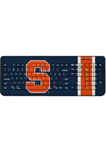 Syracuse Orange Stripe Wireless USB Keyboard Computer Accessory