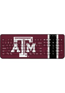 Texas A&amp;M Aggies Stripe Wireless USB Keyboard Computer Accessory